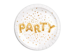 Talerzyki papierowe na urodziny Party - 23 cm - 8 szt.