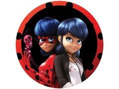 Dekoracyjny opłatek tortowy Miraculum - 20 cm