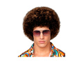 Brązowa peruka afro disco z lat 70.