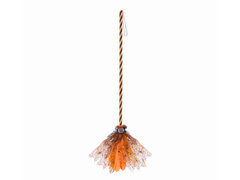 Miotła dla czarownicy pomarańczowa - 120 cm - 1 szt.