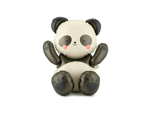 Balon foliowy stojący Miś Panda - 68x72 cm - 1 szt.