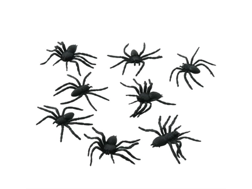 Dekoracja na Halloween Pająki - 8 szt.