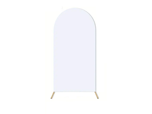 Zestaw stelaż z łukiem i białym pokrowcem -120x50 cm - 2 szt