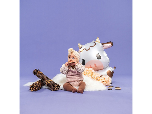 Balon foliowy Słodka Krówka - 57 x 59 cm - 1 szt