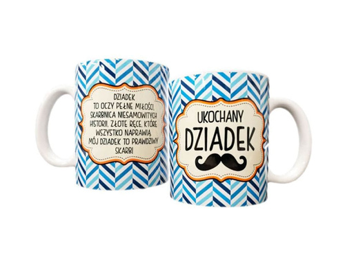 Kubek ceramiczny z wierszykiem Ukochany Dziadek