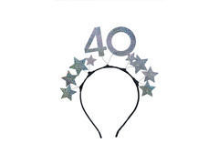 Opaska czterdziestka srebrna - 1 szt.