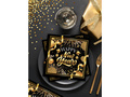 Serwetki Happy New Year czarne - 33 cm - 20 szt.