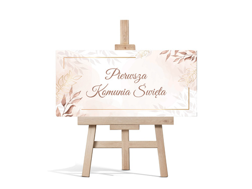 Plakat komunijny - I Komunia Święta - 70x33 cm