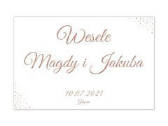Plakat Weselny personalizowany - 90x60 cm
