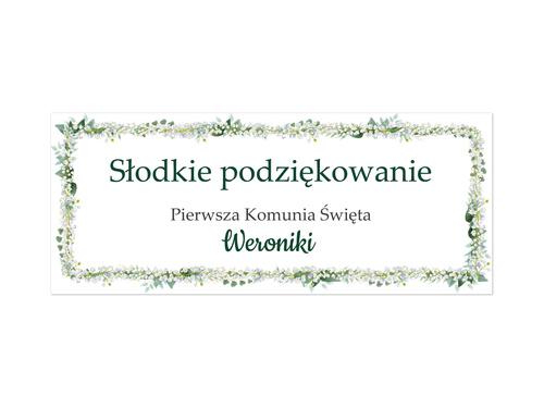 Naklejki personalizowane na pudełka na ciasto - 8 szt.
