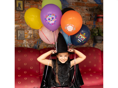 Balony lateksowe Meksykańskie Halloween - 30 cm - 8 szt.
