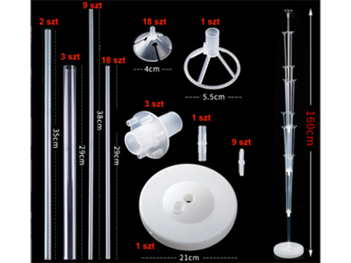 Stojak na balony - 160 cm - 19 balonów - 1 szt.