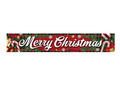 Baner materiałowy Merry Christmas - 290 cm x 50 cm - 1 szt.
