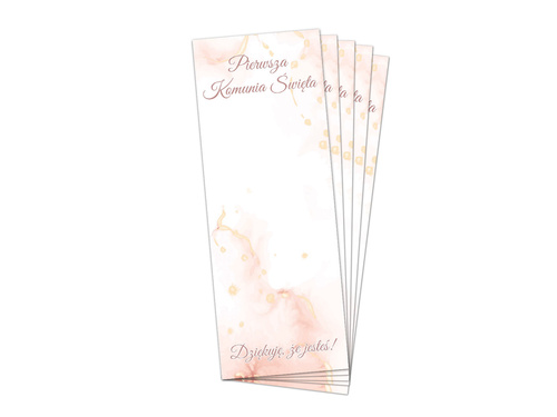 Podziękowanie dla gości Merci na Komunię Świętą - 5 szt.