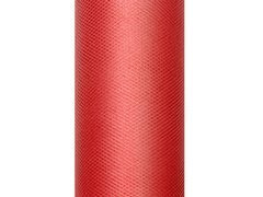 Tiul gładki czerwony - 30 cm x 9 metrów - 1 szt.
