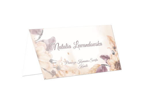 Winietki personalizowane składane na I Komunię Świętą - 15 szt.