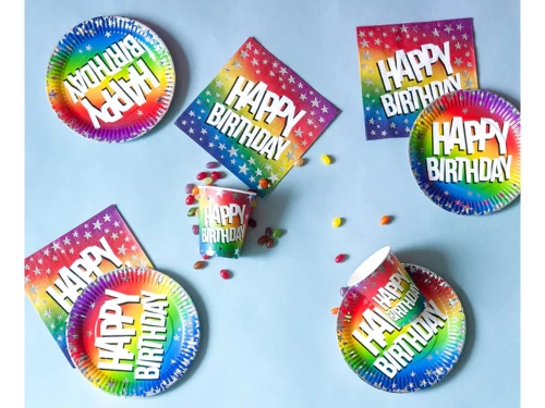 Serwetki urodzinowe Happy Birthday - 33 cm - 20 szt.