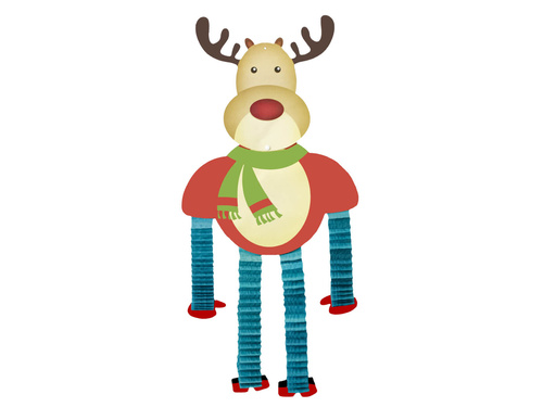 Dekoracja wisząca Renifer - 121 cm - 1 szt.