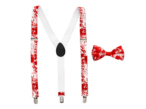 Zestaw zakrwawione szelki + mucha 1 kpl.