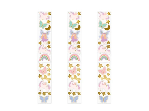 Naklejki Jednorożec i Motylki - 3 blistry