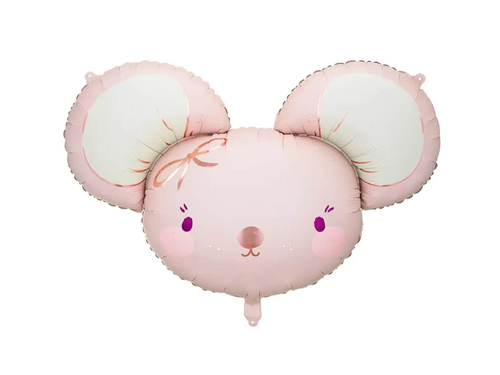Balon foliowy Myszka różowa - 75 x 46 cm - 1 szt.