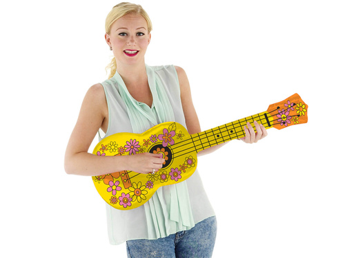 Dekoracja dmuchana Gitara ukulele - 80 cm - 1 szt.