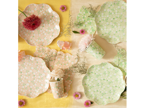 Talerzyki papierowe Łąka - 23 cm - 6 szt.