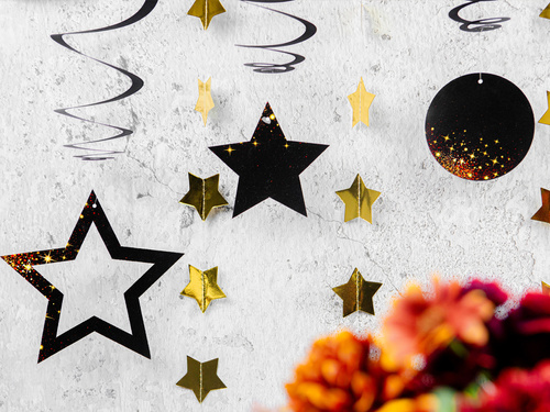 Dekoracja wisząca świderki Sparkling - 6 szt.