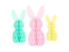 Dekoracja stojąca Zajączki - 3 szt.