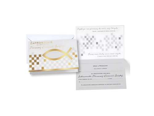 Zaproszenia na komunię - 5 szt.