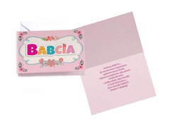 Kartka z kopertą na Dzień Babci - 1 szt.