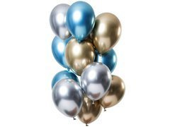 Zestaw balonów lateksowych Mirror - 33 cm - 12 szt.