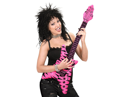Dmuchaniec Gitara zebra różowa - 95 cm - 1 szt.