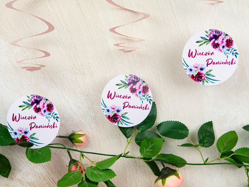 Dekoracja wisząca na wieczór panieński - 6 szt.