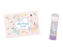 Naklejki na bańki mydlane Jednorożec