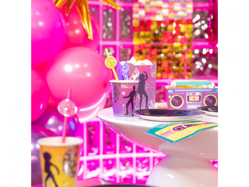 Kubeczki papierowe Retro Disco - 220 ml - 6 szt.