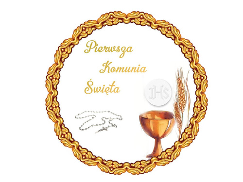 Opłatek na ciasto tort tortowy komunijny Komunia