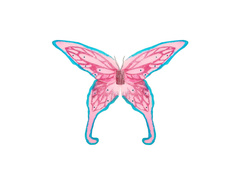 Skrzydła Różowe Maxi z kryształkami 100×84 cm