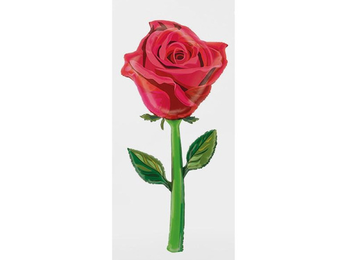 Balon foliowy Róża Czerwona - 166 cm - 1 szt.
