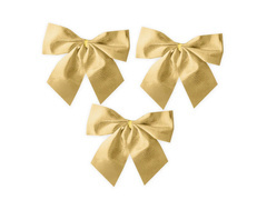 Kokardy złote - 12 x 10 cm - 3 szt.