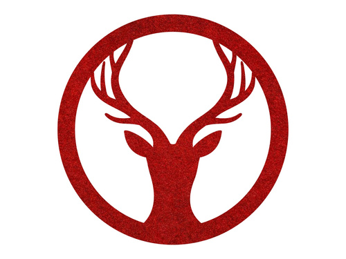 Podstawka pod kubek - Renifer - 10 cm - 4 szt.