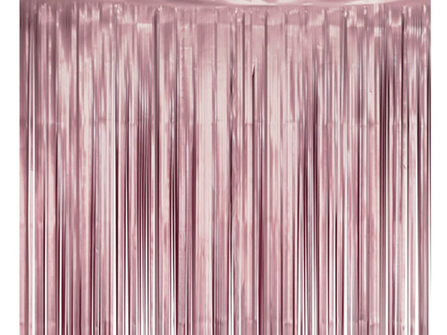 Kurtyna - zasłona na drzwi matowa różowa - 100 x 200 cm