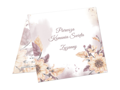 Zaproszenia personalizowane na I Komunię Świętą - 6 szt.