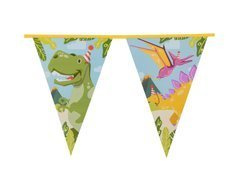 Baner flagi Dino Party - 600 cm - 1 szt.