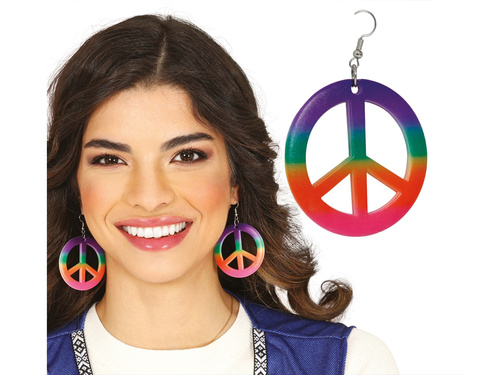 Kolczyki Pacyfka kolorowe - 1 para