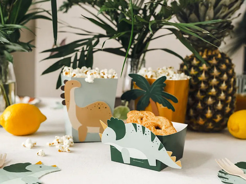 Pudełka na popcorn Dinozaury - 6 szt.