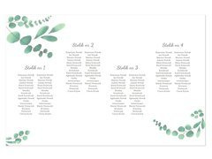 Plany stołów weselnych - 90x60 cm - 1 szt.