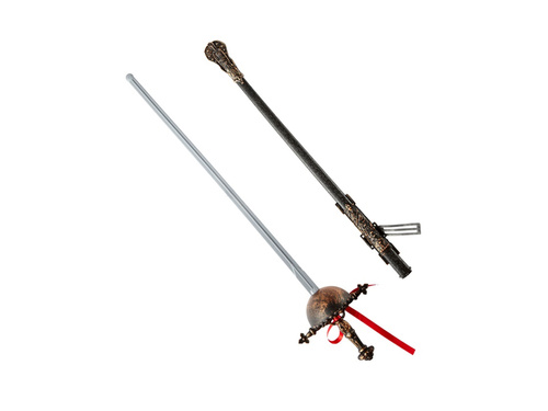 Stara szpada z ozdobną pochwą - 68 cm