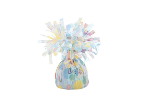 Obciążnik foliowy do balonów napełnionych helem - Kropki - 176 g.