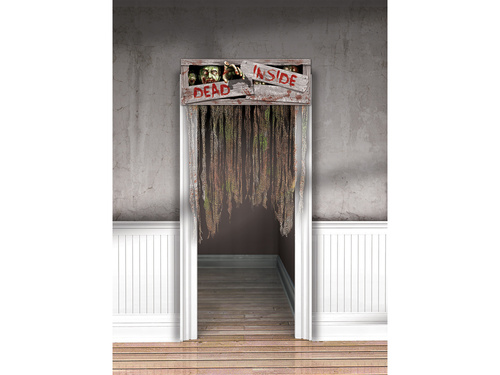 Dekoracja na drzwi Zombie - 96,5 x 140 cm - 1 szt.